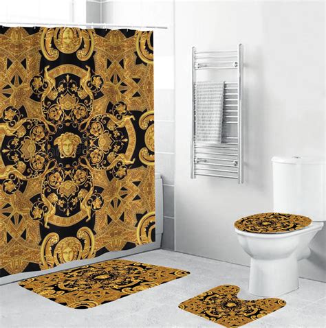 fake versace bathroom set|bathroom decor with versace.